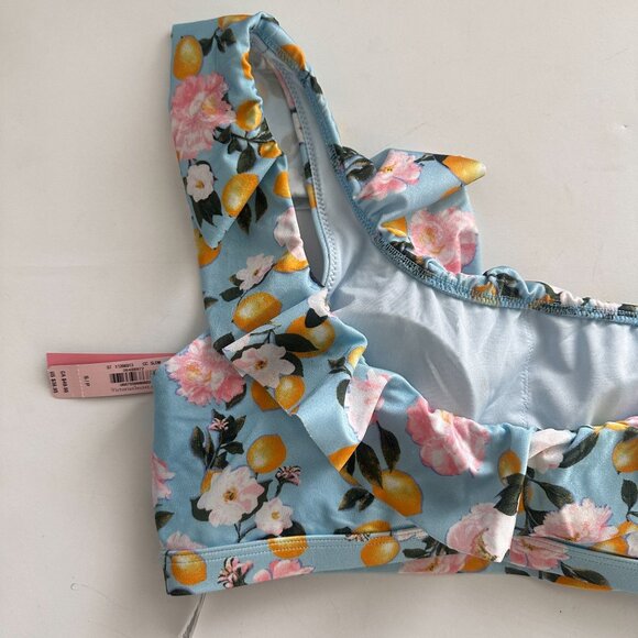 Victoria’s Secret Blue Lemon Ruffle One Shoulder Swim Top and Bottom Bikini CHEE - Picture 10 of 16